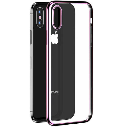Apple iPhone X Benks Magic Glitz Ultra-Thin Transparent Protective Soft Kapak Koyu Yeşil