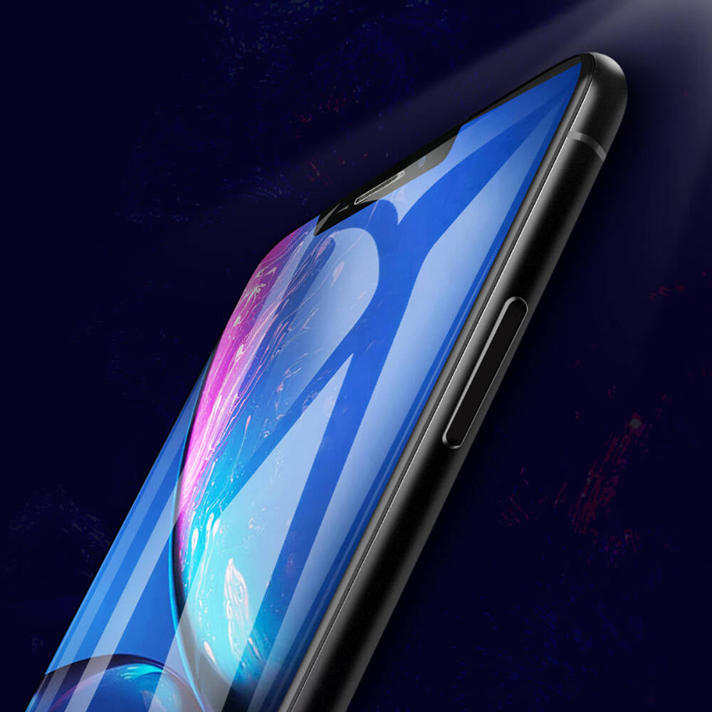 Apple iPhone XR 6.1 Hidrofobik Ve Oleofobik Özellikli Benks Air Shield Ekran Koruyucu 10&prime;lu Paket Şeffaf