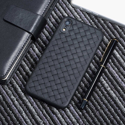 Apple iPhone XR Kılıf Benks Weavelt Tpu Protective Kapak Mavi