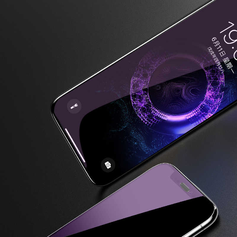 Apple iPhone XS Max 6.5 Benks 0.3mm V Pro Ekran Koruyucu Anti-Bluelight Siyah