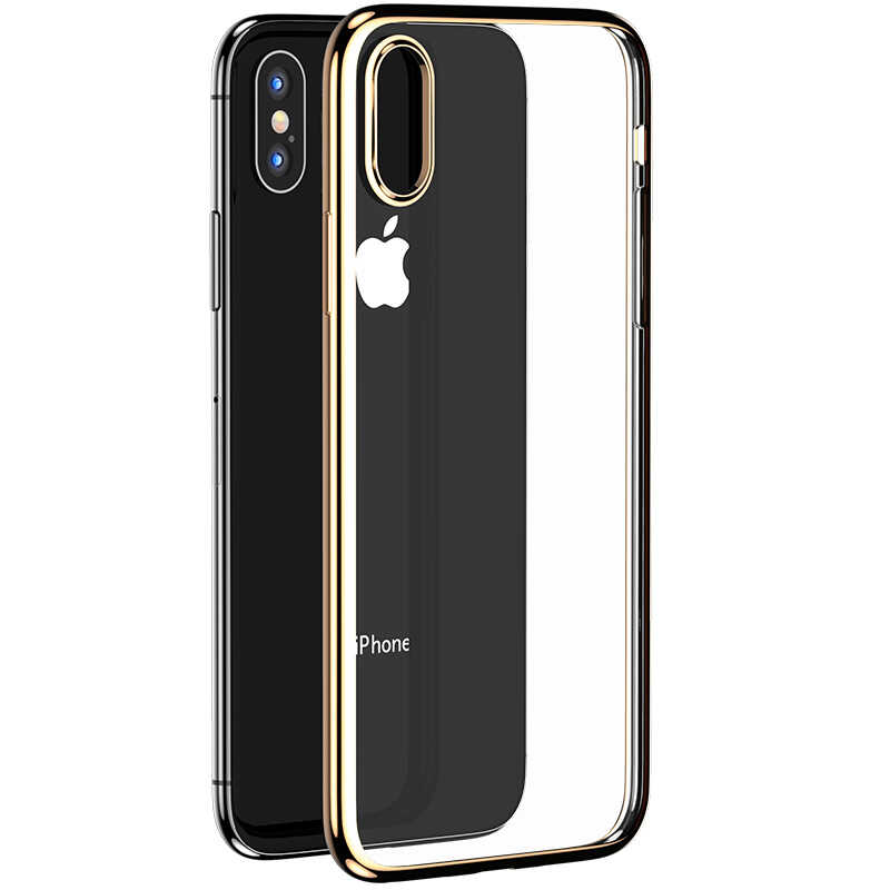 Apple iPhone XS Max 6.5 Benks Magic Glitz Ultra-Thin Transparent Protective Soft Kapak Mor