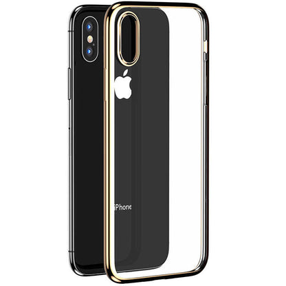 Apple iPhone XS Max 6.5 Benks Magic Glitz Ultra-Thin Transparent Protective Soft Kapak Rose Gold