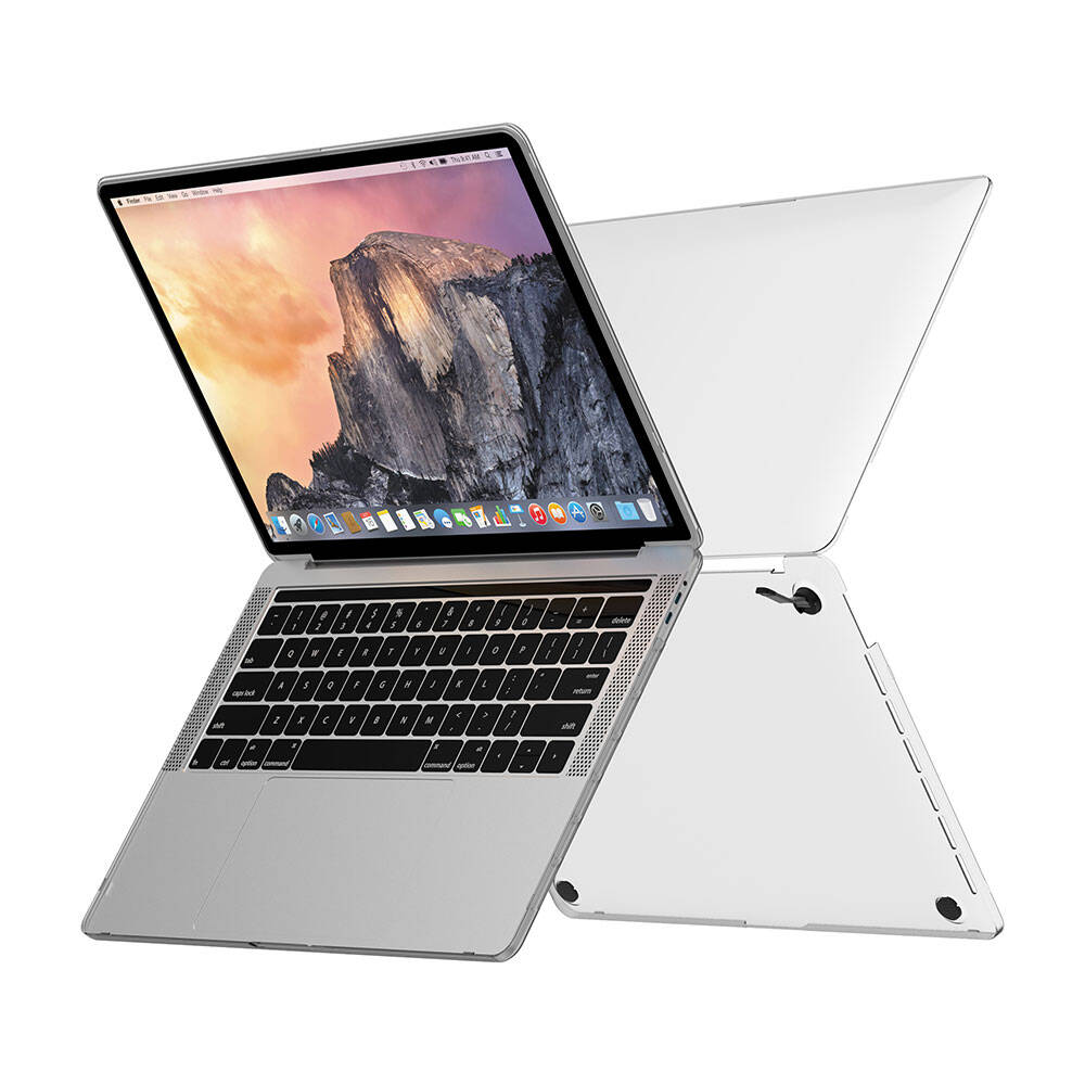 Apple Macbook 13.6" Air 2022 M2 A2681 Wiwu Macbook iShield Standlı Shield Kapak Beyaz