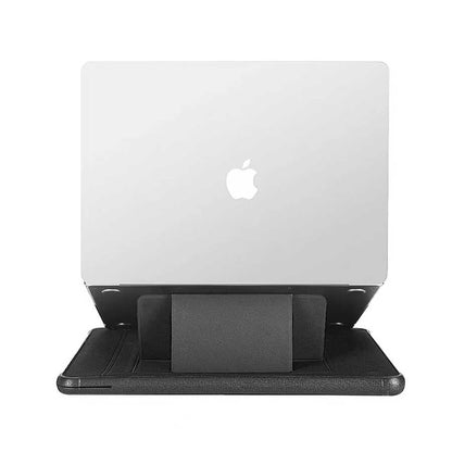 Apple Macbook 14.2' 2021 Wiwu Defender Stand Case Taşınabilir Standlı Magnetik PU Laptop Çantası Siyah