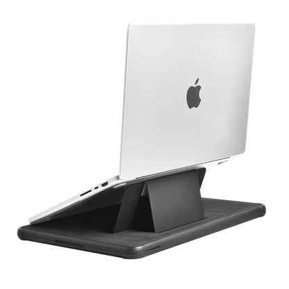 Apple Macbook 16.2' 2021 Wiwu Defender Stand Case Taşınabilir Standlı Magnetik PU Laptop Çantası Siyah