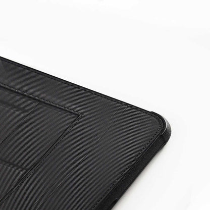 Apple Macbook Pro 14.2 2023 A2779 Wiwu Defender Stand Case Taşınabilir Standlı Magnetik PU Laptop Çantası Siyah