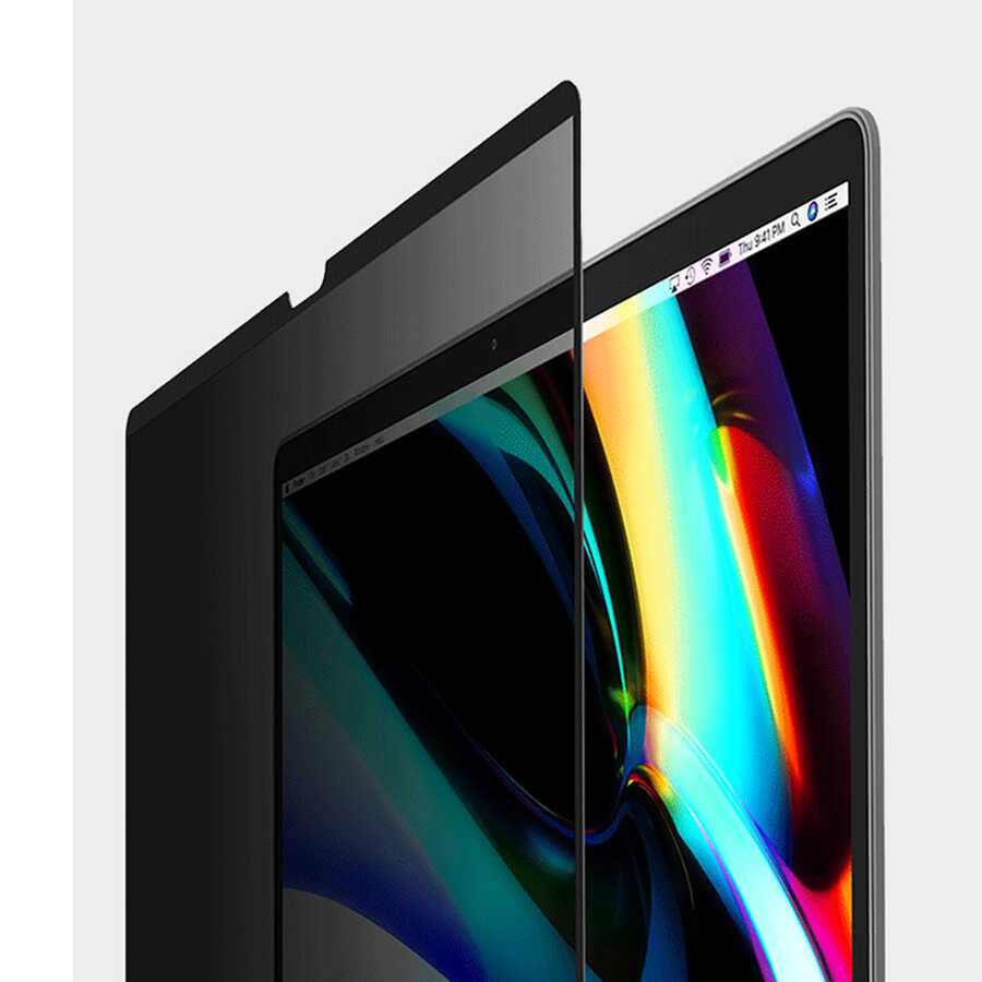 Apple Macbook Pro 16.2 2023 A2780 Wiwu iPrivacy Magnetik Hayalet Ekran Koruyucu Siyah