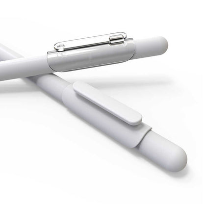 Apple Pencil Araree A Clip Dokunmatik Kalem Askı Aparatı Şeffaf-Beyaz