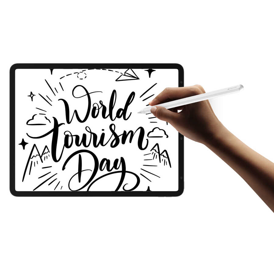 Apple Pencil Araree Pure Clear Dokunmatik Kalem Yüzey Koruyucu Renksiz