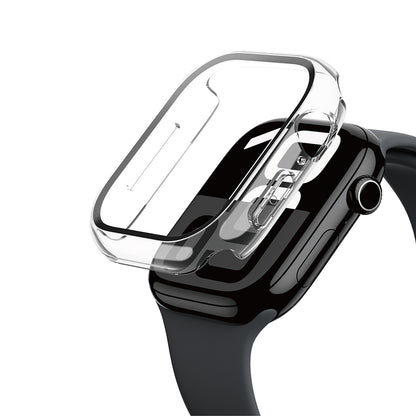 Apple Watch 10 42mm Amazingthing Radix Minimal FullGuard Sert PC Kasa ve Ekran Koruyucu Şeffaf