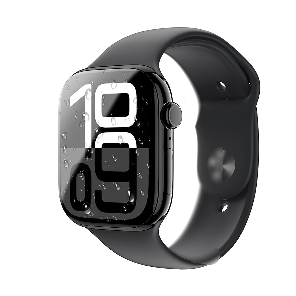 Apple Watch 10 42mm Amazingthing Radix Protective Parmak İzi Bırakmayan HD Ekran Koruyucu Film + Kolay Uygulama Aparatı Şeffaf