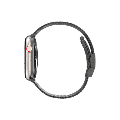Apple Watch 10 42mm Amazingthing Titan Metal Hasır Kordon Gümüş