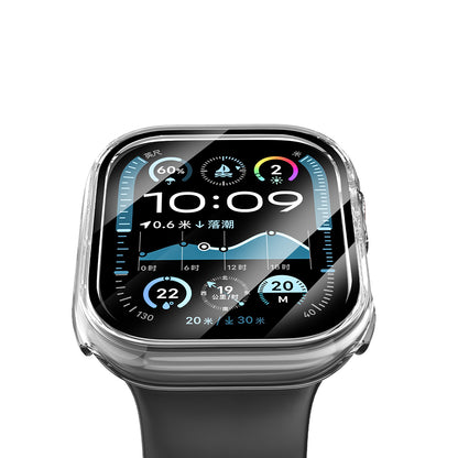 Apple Watch 10 42mm Wiwu JD-108 Kasa Koruyucu + HD Ekran Koruyucu Film Şeffaf