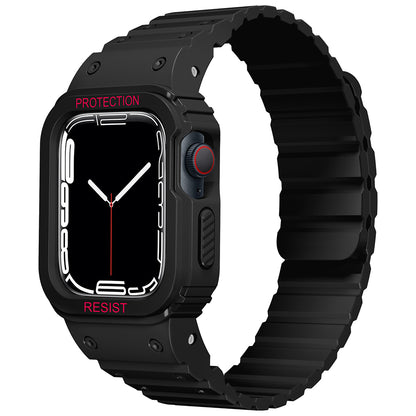 Apple Watch 10 42mm Zore KRD-142 Airbag Tasarımlı Kasa Koruyuculu Silikon Kordon