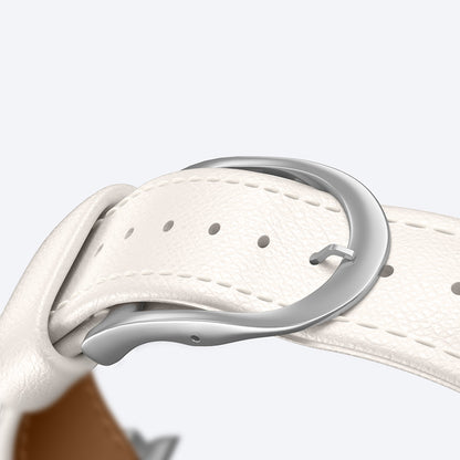 Apple Watch 10 46mm Amazingthing Glamour Class Deri Kordon Gri