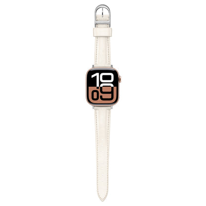 Apple Watch 10 46mm Amazingthing Glamour Class Deri Kordon Gri