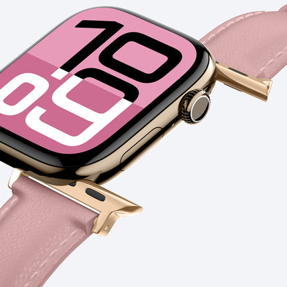 Apple Watch 10 46mm Amazingthing Glamour Class Deri Kordon Pembe
