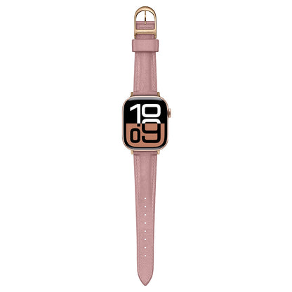 Apple Watch 10 46mm Amazingthing Glamour Class Deri Kordon Gri