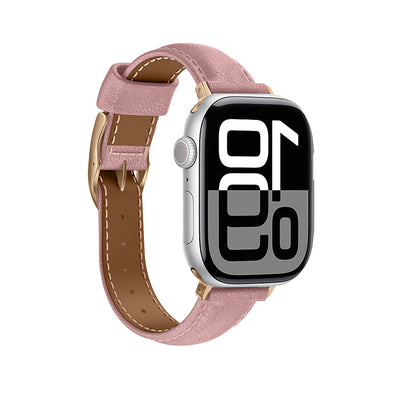 Apple Watch 10 46mm Amazingthing Glamour Class Deri Kordon Pembe
