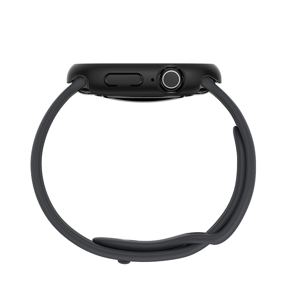 Apple Watch 10 46mm Amazingthing Radix Minimal FrameLite Sert PC Kasa Koruyucu Gümüş