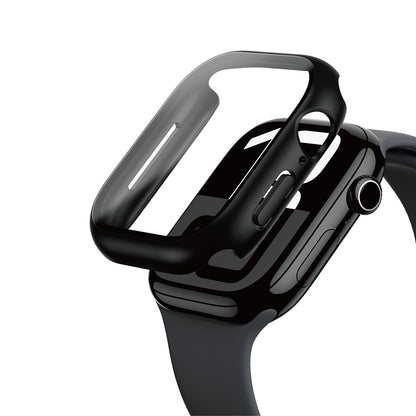 Apple Watch 10 46mm Amazingthing Radix Minimal FullGuard Sert PC Kasa ve Ekran Koruyucu Siyah