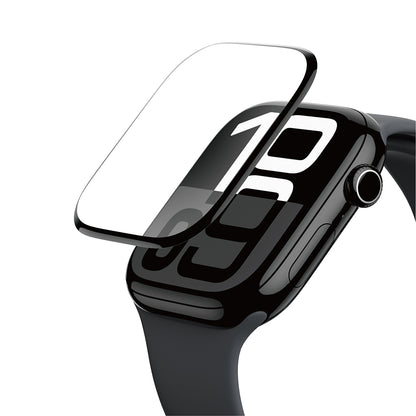 Apple Watch 10 46mm Amazingthing Radix Protective Parmak İzi Bırakmayan HD Ekran Koruyucu Film + Kolay Uygulama Aparatı Şeffaf