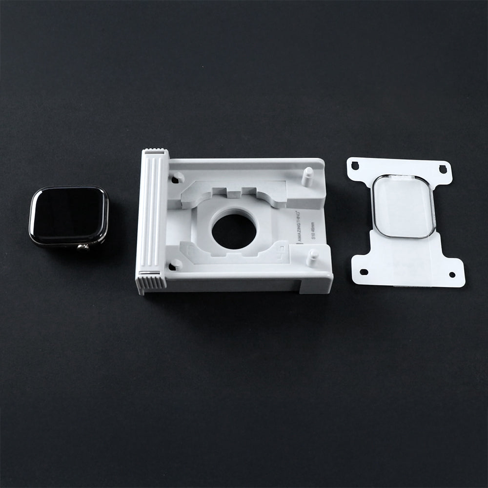 Apple Watch 10 46mm Amazingthing Radix Protective Parmak İzi Bırakmayan HD Ekran Koruyucu Film + Kolay Uygulama Aparatı Şeffaf