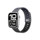 Apple Watch 10 46mm Amazingthing SilqLock Silikon Kordon Strap Kayış Gri