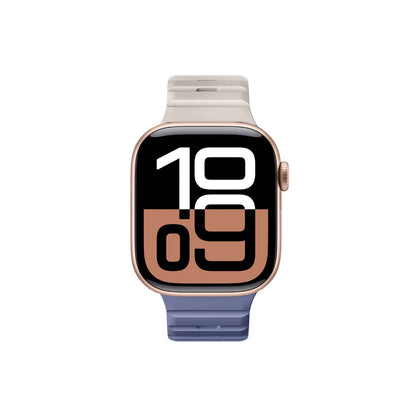 Apple Watch 10 46mm Amazingthing SilqLock Silikon Kordon Strap Kayış Pembe