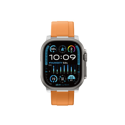 Apple Watch 10 46mm Amazingthing Titan Chrono Silikon Kordon Lacivert