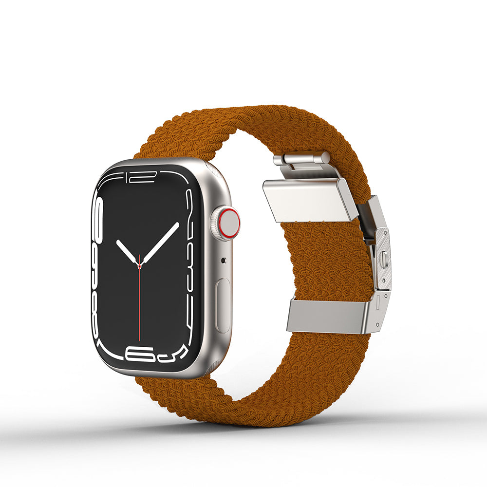 Apple Watch 10 46mm Amazingthing Titan Weave Örgü Sport Kordon Mor