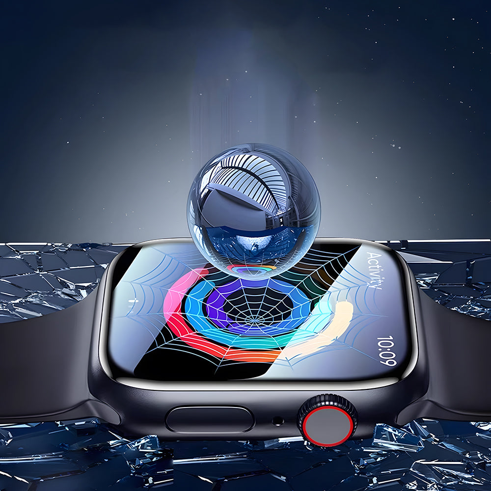 Apple Watch 10 46mm Wiwu JD-107 Easy Install Serisi HD Ekran Koruyucu Film + Kolay Uygulama Aparatı Şeffaf