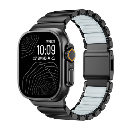 Apple Watch 10 46mm Zore KRD-151 Metal Silikon Kordon