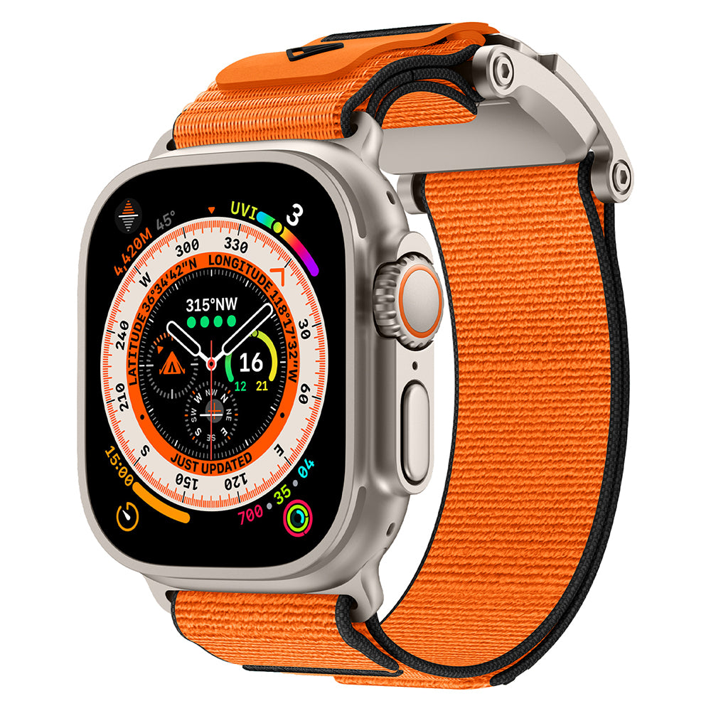 Apple Watch 10 46mm Zore KRD-154 Naylon Kumaş Hasır Örgülü Kordon