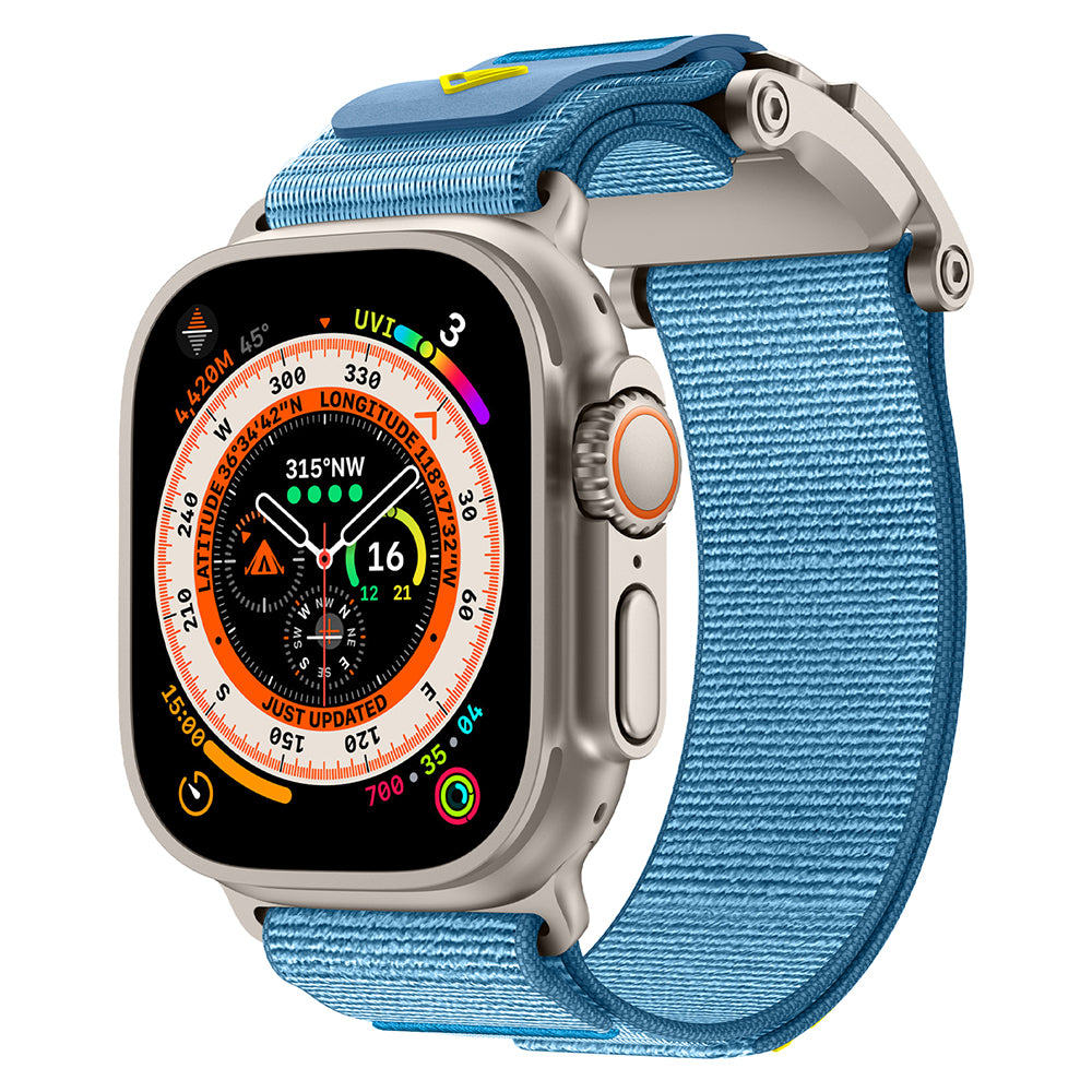 Apple Watch 10 46mm Zore KRD-154 Naylon Kumaş Hasır Örgülü Kordon