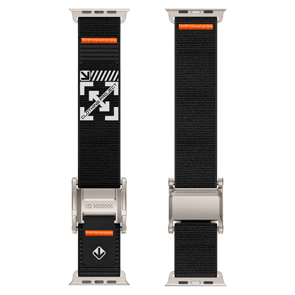 Apple Watch 10 46mm Zore KRD-154 Naylon Kumaş Hasır Örgülü Kordon