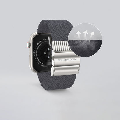 Apple Watch 38mm Amazingthing Titan Weave 2 Sport Örgü Kordon Koyu Yeşil