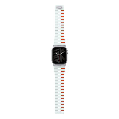 Apple Watch 38mm Skinarma Gemini Serisi TPU Magnetik Silikon Kordon Pembe