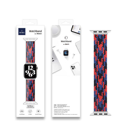 Apple Watch 38mm Wiwu Braided Solo Loop Contrast Color Small Kordon NO5