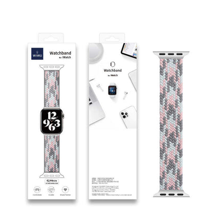 Apple Watch 38mm Wiwu Braided Solo Loop Contrast Color Medium Kordon NO5