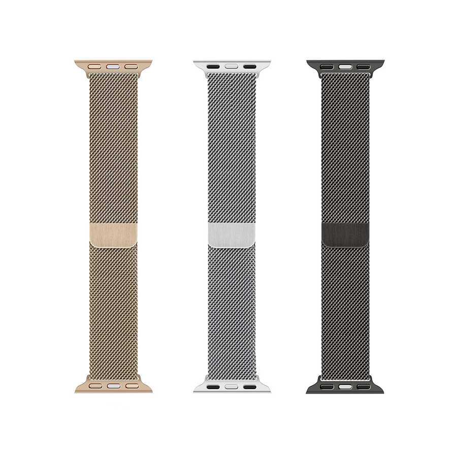 Apple Watch 38mm Wiwu Minalo Metal Kordon Siyah