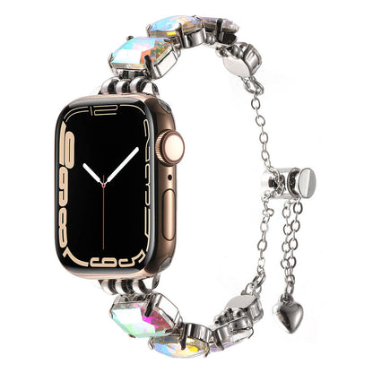 Apple Watch 38mm Zore KRD-115 Renkli Taş Tasarımlı Kordon