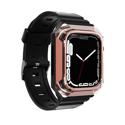 Apple Watch 38mm Zore KRD-88 Sert PC Kasa Koruyuculu Silikon Kordon