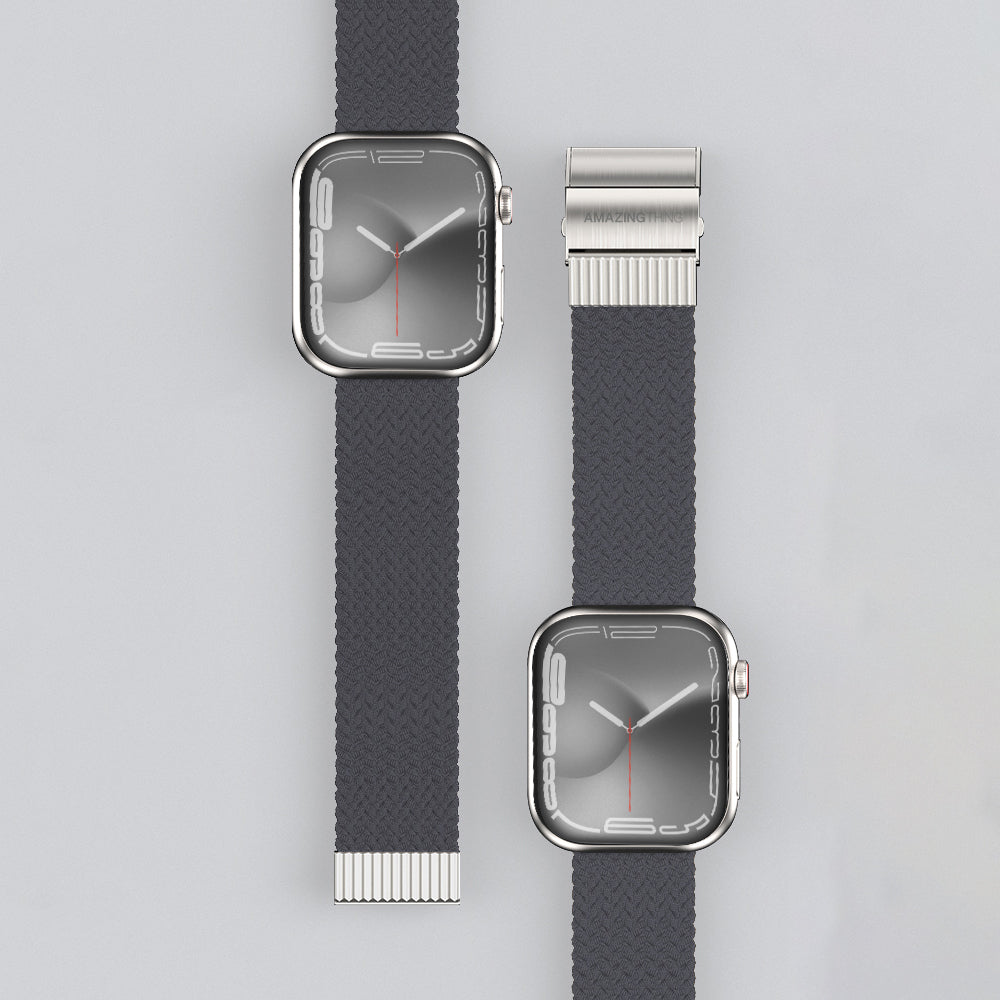 Apple Watch 40mm Amazingthing Titan Weave 2 Sport Örgü Kordon Koyu Yeşil