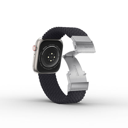 Apple Watch 40mm Amazingthing Titan Weave Örgü Sport Kordon Mor