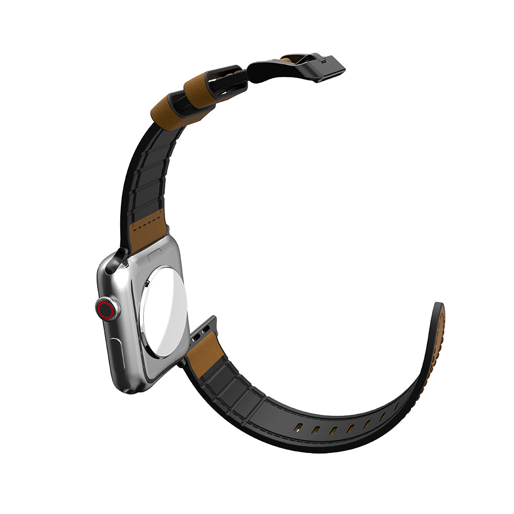 Apple Watch 40mm Raptic Hybrid Leather Serisi Deri Kordon Kahverengi