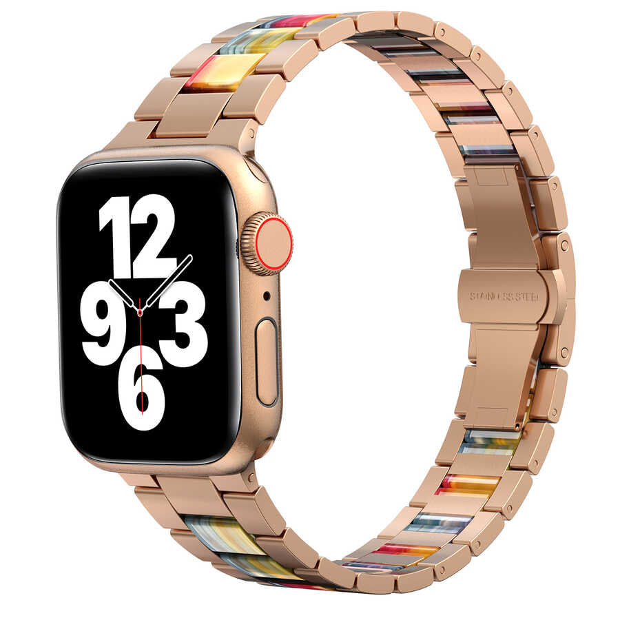 Apple Watch 40mm Wiwu Resin Steel Belt Metal Kordon Colorful