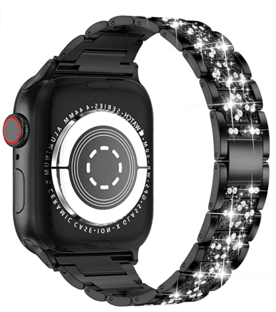 Apple Watch 40mm Wiwu Three Beads Set Auger Metal Kordon Mavi