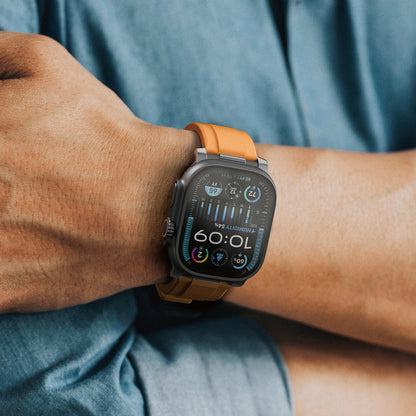 Apple Watch 42mm Amazingthing Titan Chrono Silikon Kordon Lacivert