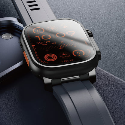 Apple Watch 42mm Amazingthing Titan Chrono Silikon Kordon Turuncu